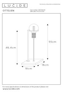 Lucide 30571/01/30 - Stolná lampa OTTELIEN 1xE27/60W/230V