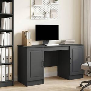 Maison Exclusive – písací stôl s policou, čierny, 142,5 x 50 x 75 cm, drevotrieska