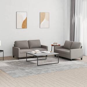 Maison Exclusive – 2-dielna sedacia súprava s vankúmi, látka v odtieni taupe