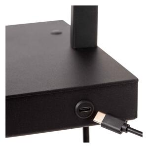 Lucide 30295/01/30 - Stmievateľná stolná lampa GREGORY 1xE27/60W/230V USB čierna