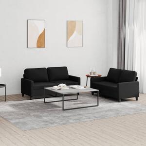 Maison Exclusive – 2-dielna sedacia súprava s vankúmi, ierna látka
