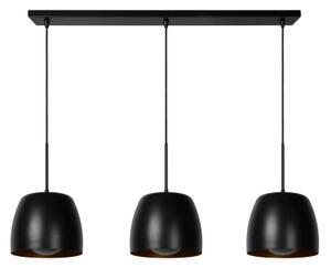 Lucide 30488/03/30 - Luster na lanku NOLAN 3xE27/40W/230V čierna