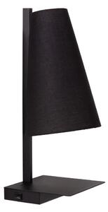 Lucide 30295/01/30 - Stmievateľná stolná lampa GREGORY 1xE27/60W/230V USB čierna