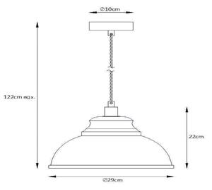 Lucide 34400/29/38 - Závesné svietidlo ISLA 1xE14/40W/230V krémové