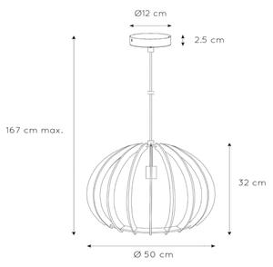 Lucide 34424/50/76 - Závesné svietidlo BOUNDE 1xE27/60W/230V béžová 50 cm