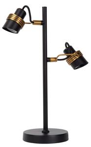 Lucide 34544/02/30 - Stolná lampa TUNDRAN 2xGU10/5W/230V čierna