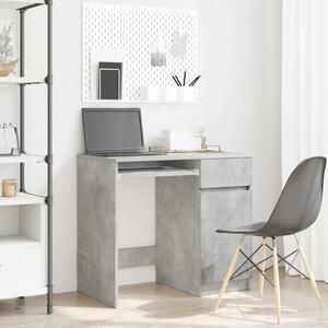 Maison Exclusive - písací stôl betónovo sivý 86x49x76 cm drevený materiál