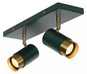 Lucide 35913/02/33 - Bodové svietidlo FLORIS 2xGU10/40W/230V zelená