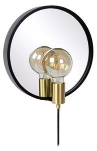 Lucide 36213/31/30 - Nástenné svietidlo so zrkadlom REFLEX 1xE27/25W/230V čierna