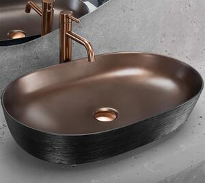 Umývadlo Na Dosku Rea Cleo 61 Brush Copper Black