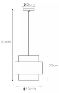 Lucide 45497/30/02 - Luster na lanku FIRMIN 1xE27/40W/230V