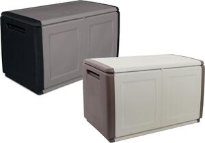 Vankúšový box VDP záhradný box vankúšový box záhradný truhlica viacúčelová truhlica 130/230/330 litrov, farba a veľkosť:slonová kosť XL=330l