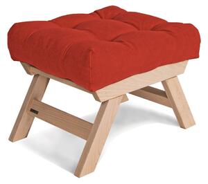 MarLiving Taburet BREEZIO 02 55 cm z masivu/červený