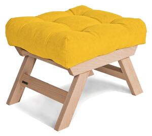 MarLiving Taburet BREEZIO 02 55 cm z masívu/žltý