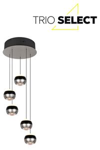 TRIO SELECT 344430507 ORBIT závesné svietidlo D300mm SMD LED 5x8W/5x960lm 2300+3000+4000K čierna, nikel matný, schwitchdimmer