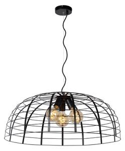 Lucide 45449/76/30 - Luster na lanku ELODIE 3xE27/40W/230V čierna