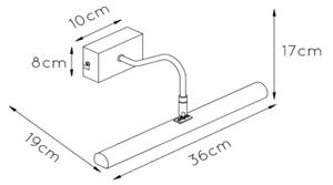 Lucide 45299/02/02 - Obrazové svietidlo VINZ 2xG9/28W/230V zlatá