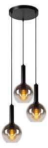 Lucide 45402/13/30 - Luster na lanku MARIUS 3xE27/40W/230V čierna