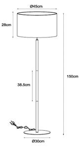 Lucide 45709/81/38 - Stojacia lampa MAYA 1xE27/40W/230V krémová