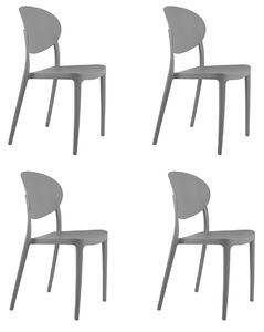 Jedálenská stoličky AZURRA 4 KUSY šedá