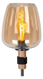 Lucide 45708/01/62 - Stojacia lampa ILONA 1xE27/40W/230V čierna/béžová