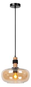 Lucide 45408/30/62 - Luster na lanku ILONA 1xE27/40W/230V pr. 30 cm čierna/béžová