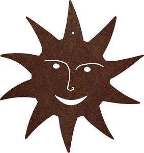 CORGARDEN Záhradná dekorácia slnko, 29 x 29 cm, corten CORGARDEN 1065