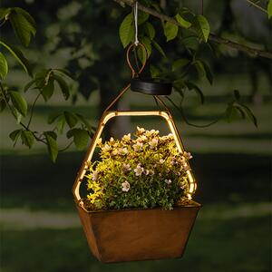 LED Kvetiná - Solárne závesné svetelné Truhlík