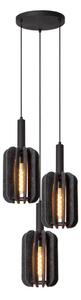 Lucide 45492/13/36 - Luster na lanku RAFAL 3xE27/40W/230V čierna/šedá