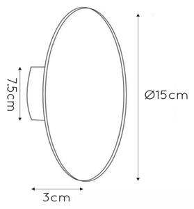 Lucide 46201/06/31 - LED Nástenné svietidlo EKLYPS LED/7W/230V 15 cm
