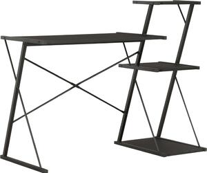 Maison Exclusive – písací stôl s policou, ierny, 116 × 50 × 93 cm