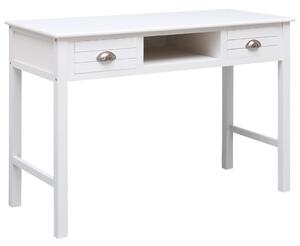 Maison Exclusive – Písací stôl, biely, 110 × 45 × 76 cm, drevo