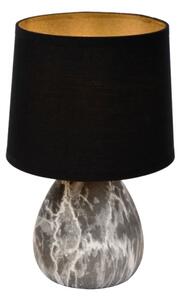 Lucide 47508/81/30 - Stolná lampa MARMO 1xE14/40W/230V čierna