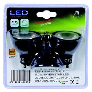 SADA 3x LED Stmievateľná žiarovka MR16 GU10/5W/230V 3000K - Lucide 49006/15/30