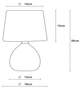 Lucide 47506/81/43 - Stolná lampa RAMZI 1xE14/40W/230V 26cm