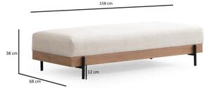Hanah Home Taburet ETI 158 cm biela/dub prírodný