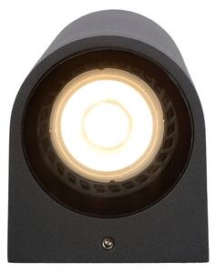 Lucide 69801/02/30 - Vonkajšie nástenné svietidlo ZARO 2xGU10/35W/230V IP44 čierna