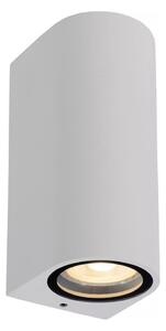 Lucide 69801/02/31 - Vonkajšie nástenné svietidlo ZARO 2xGU10/35W/230V IP44 biela