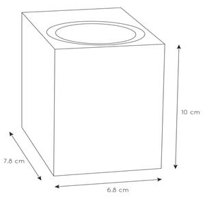 Lucide 69800/01/30 - Vonkajšie nástenné svietidlo ZARO 1xGU10/35W/230V IP44 čierna