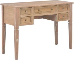 Maison Exclusive – písací stôl, hnedý, 109,5 x 45 x 77,5 cm, drevo