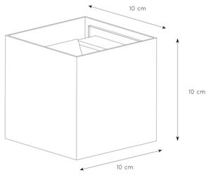 Lucide 69200/06/31 - LED Vonkajšie nástenné svietidlo AXI 2xLED/7W/230V IP54 biela