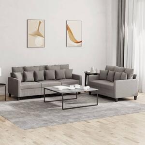 Maison Exclusive – 2-dielna sedacia súprava s vankúšmi, látka v odtieni taupe