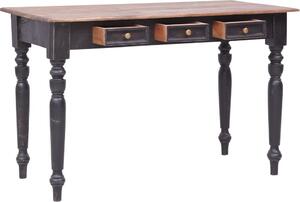 Maison Exclusive – písací stôl s 3 zásuvkami, 117 × 57 × 75 cm, masívne mahagónové drevo