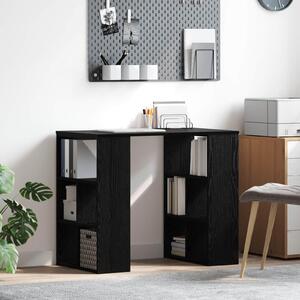 Maison Exclusive – Písací stôl, čierna farba, vzhľad dreva, materiál: drevotrieska, rozmer: 90 x 50 x 75 cm