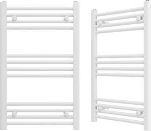 Granitan | Kúpeľňový radiátor Breno - 50x80 cm - Biely - Moderný dizajn - Integrovaný ohrievač uterákov