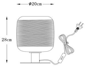 Lucide 70583/01/11 - Stolná lampa ERYN 1xE27/60W/230V