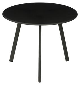 Mica Decorations Seattle – vonkajší odkladací stolík – okrúhly konferenčný stolík – stolík na kvety a kávový stolík – V38 x Ø58 cm – kov – čierny
