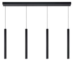 Lucide 74403/04/30 - LED Stmievateľný luster na lanku LORENZ 4xLED/4W/230V čierna