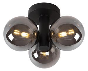 Lucide 74116/03/30 - Kúpeľňové stropné svietidlo TRUDY 3xG9/40W/230V IP44 čierna