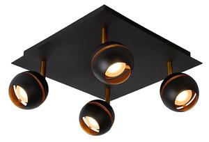 Lucide 77975/20/30 - LED bodové svietidlo BINARI 4xLED/5W/230V čierne